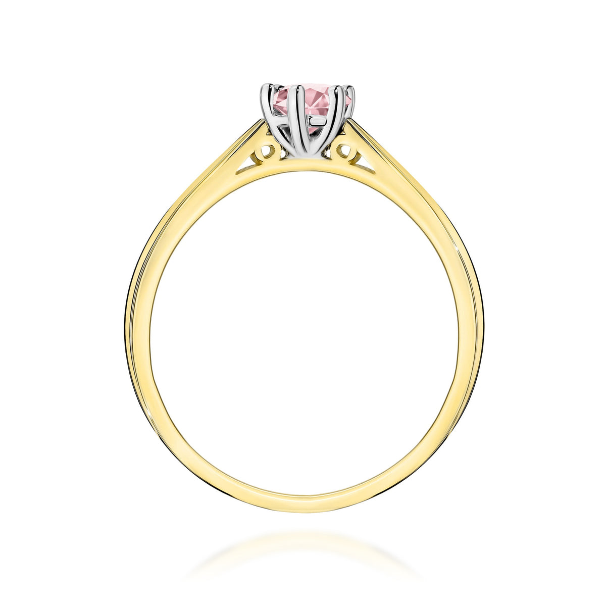 Inel Aur 9K cu Diamant Roz de Laborator 0.30 ct