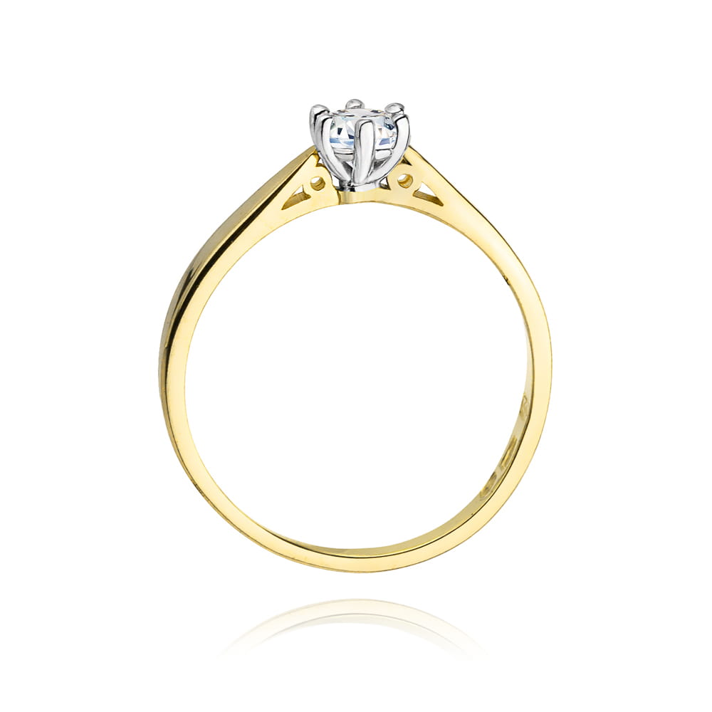 Inel Aur 9K cu Diamant de Laborator 0.20 ct