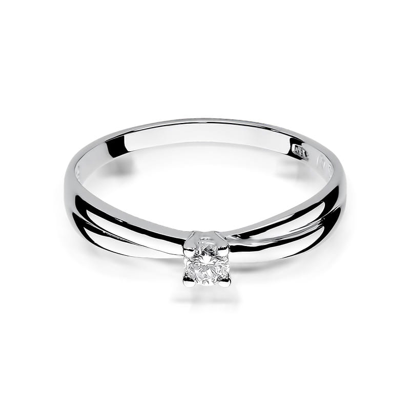Inel Aur 9K cu Diamant Natural 0.08 ct