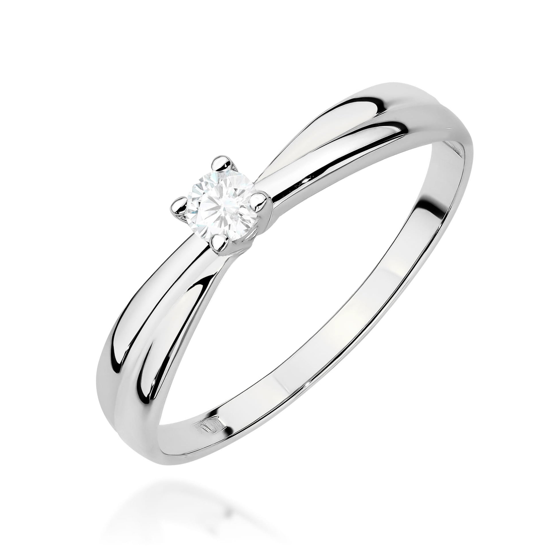 Inel Aur 9K cu Diamant de Laborator 0.10 ct