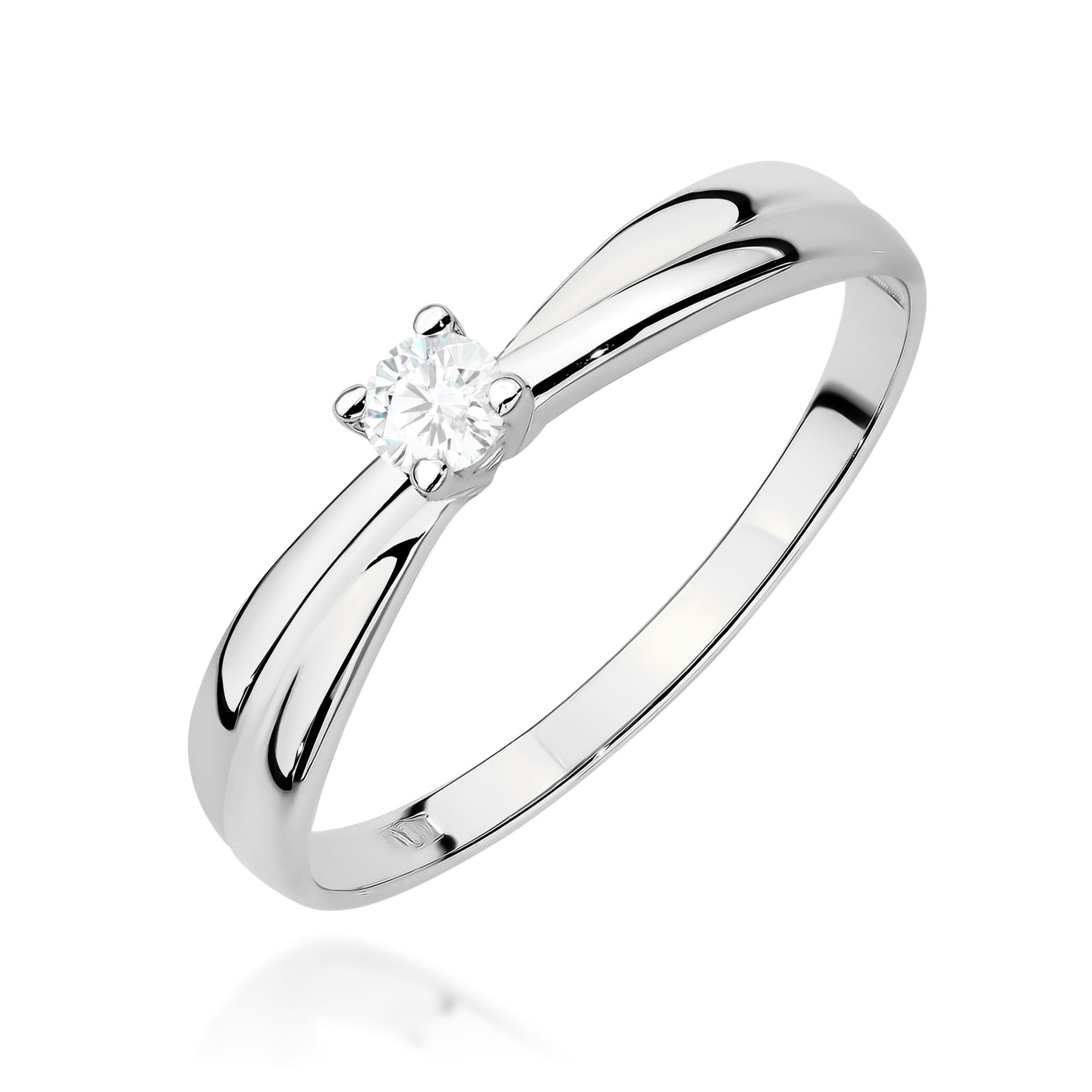 Inel Aur 9K cu Diamant de Laborator 0.10 ct