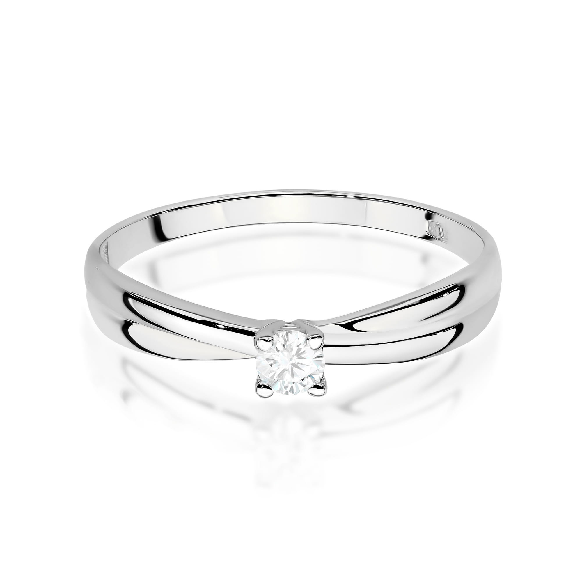 Inel Aur 9K cu Diamant de Laborator 0.10 ct