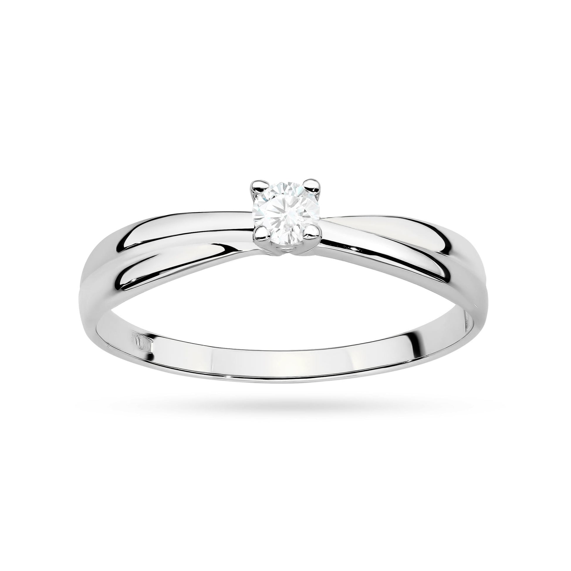 Inel Aur 9K cu Diamant de Laborator 0.10 ct