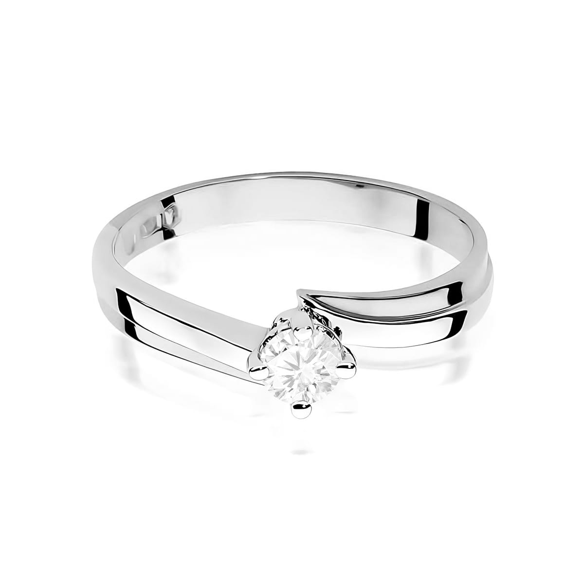 Inel Aur 14K W0231 Diamant Cultivat 0.25ct