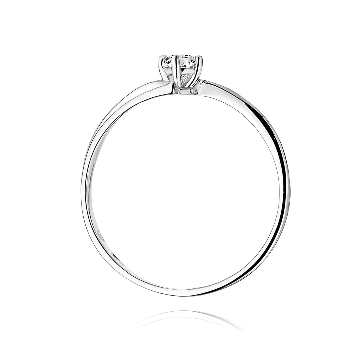 Inel Aur 9K cu Diamant Natural 0.08 ct