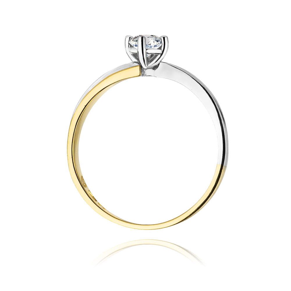 Inel Aur 14K W0231 Diamant Cultivat 0.25ct