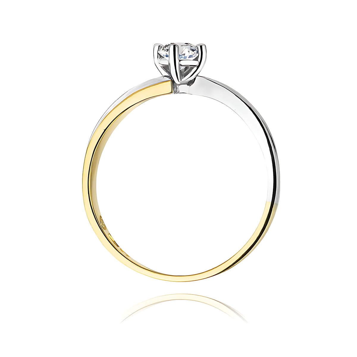 Inel Aur 9K cu Diamant Natural 0.25 ct
