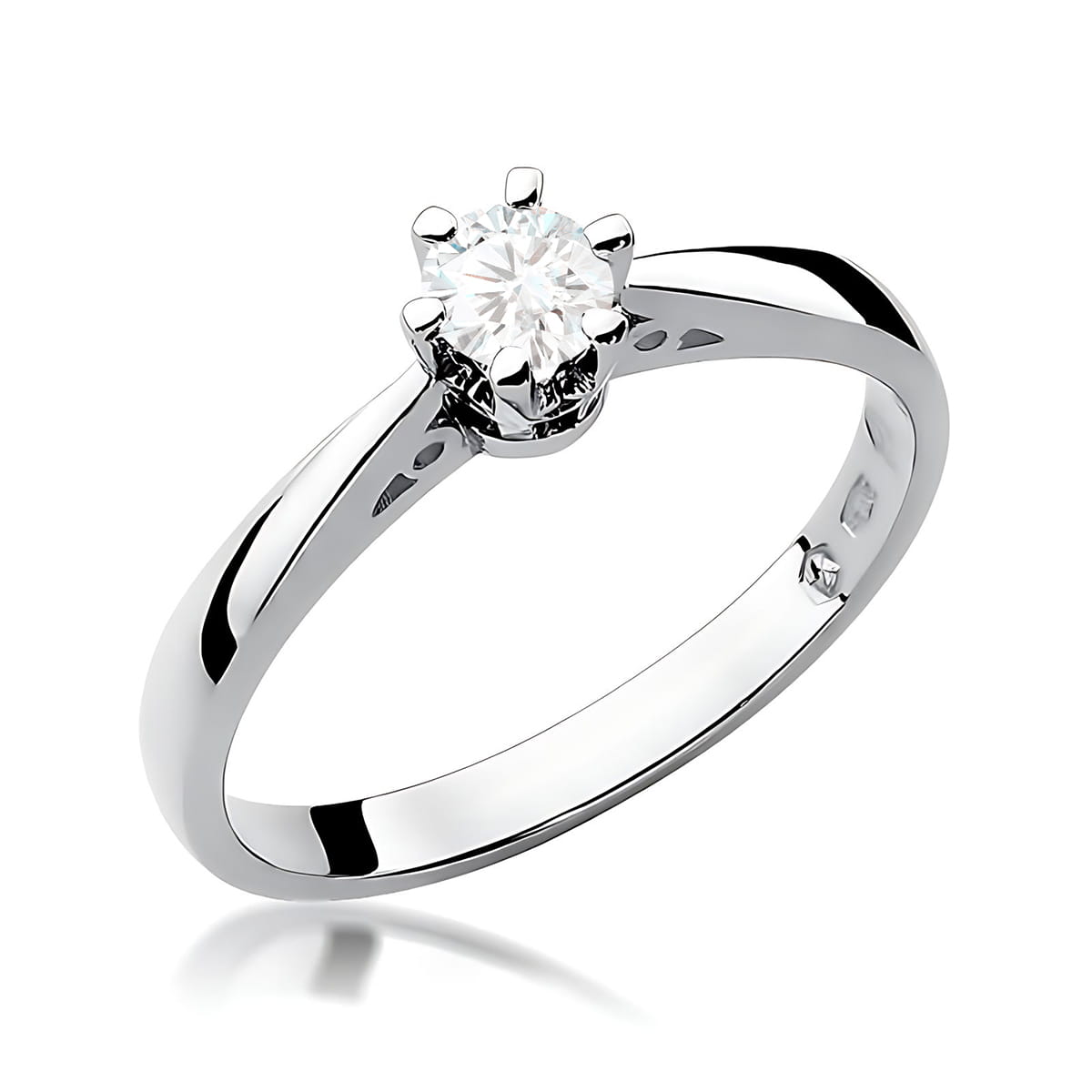 Inel Aur 9K cu Diamant Natural 0.25 ct