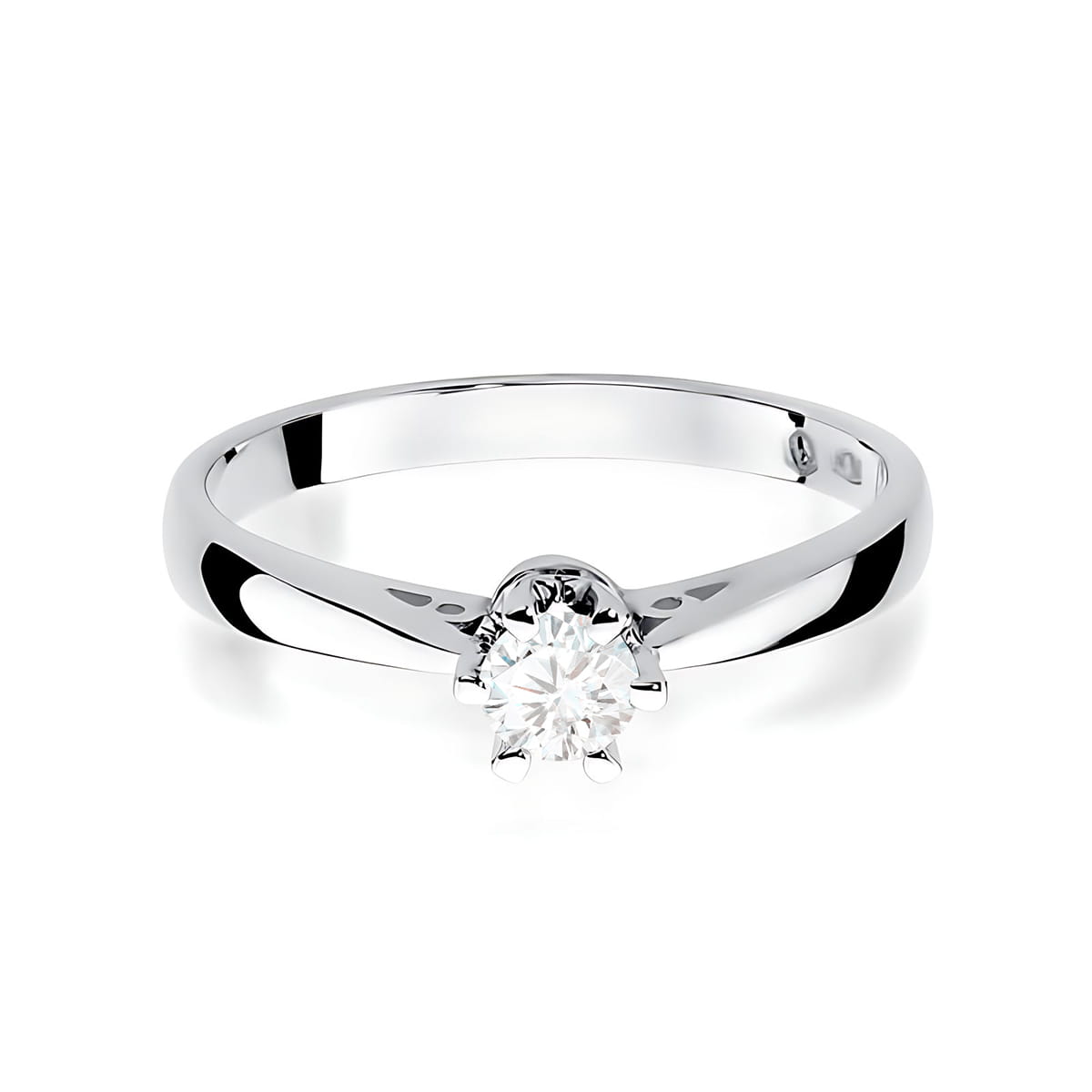Inel Aur 9K cu Diamant Natural 0.25 ct