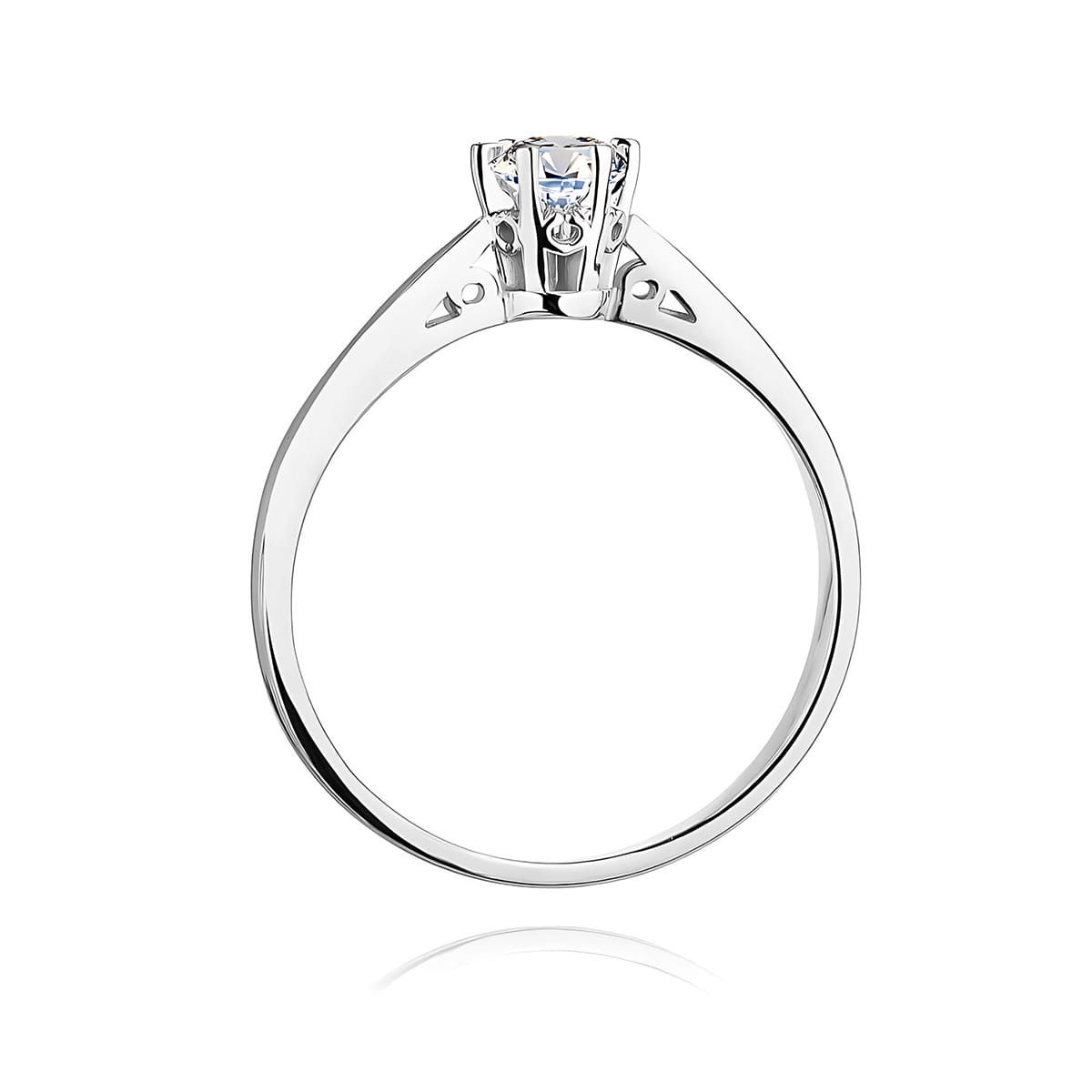 Inel Aur 9K cu Diamant Natural 0.25 ct