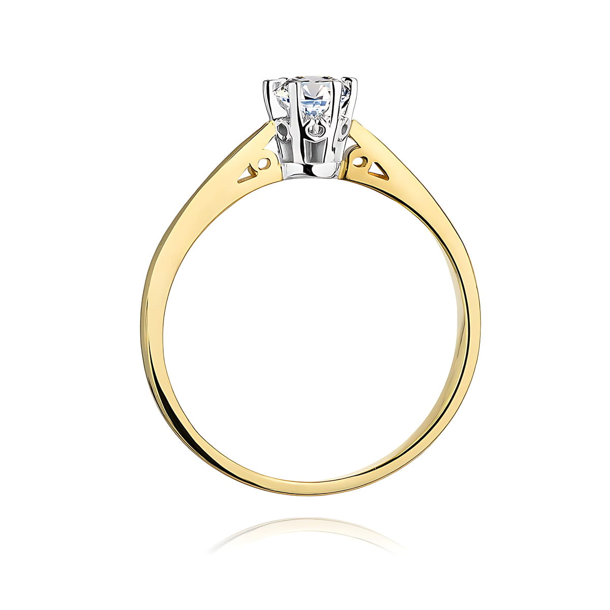 Inel Aur 9K cu Diamant Natural 0.25 ct