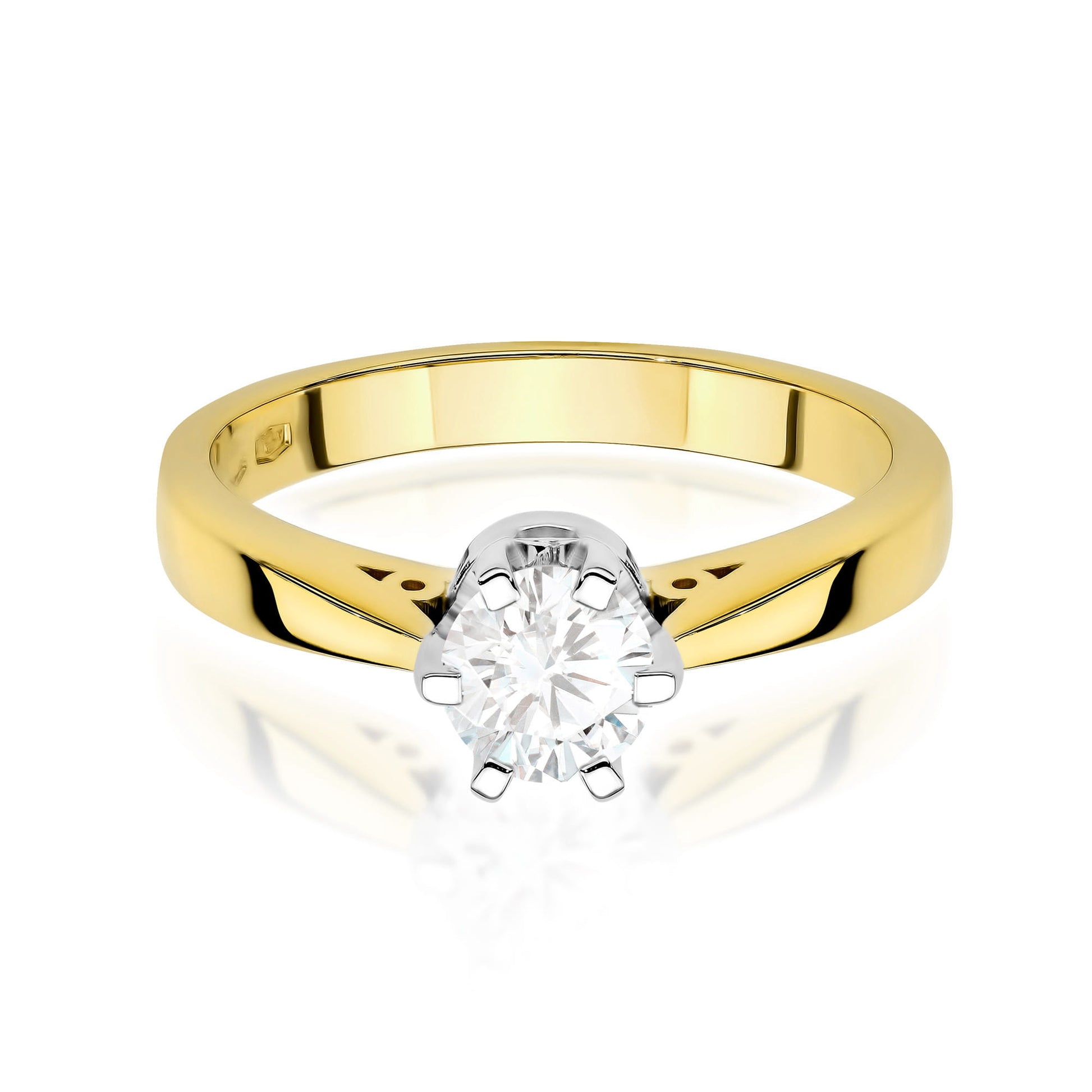 Inel Aur 9K cu Diamant Natural 1.00 ct