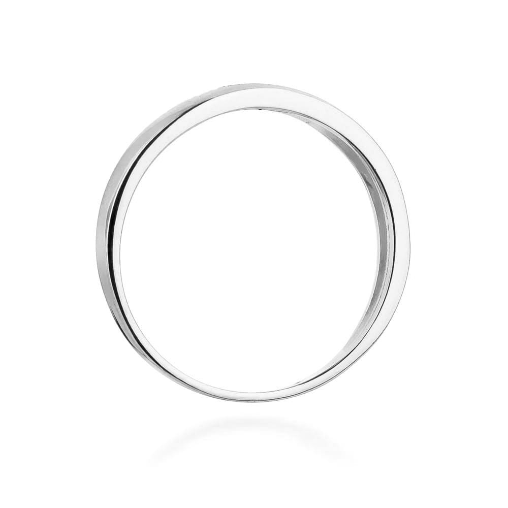 Inel Aur 9K cu Diamante Naturale Negre 0.04 ct