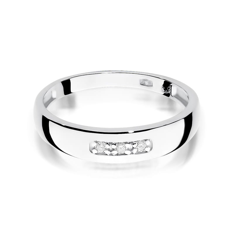 Inel Aur 9K cu Diamante Naturale 0.04 ct