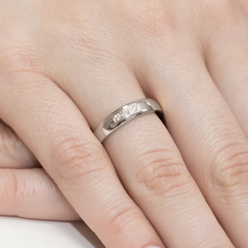 Inel Aur 9K cu Diamante Naturale 0.04 ct