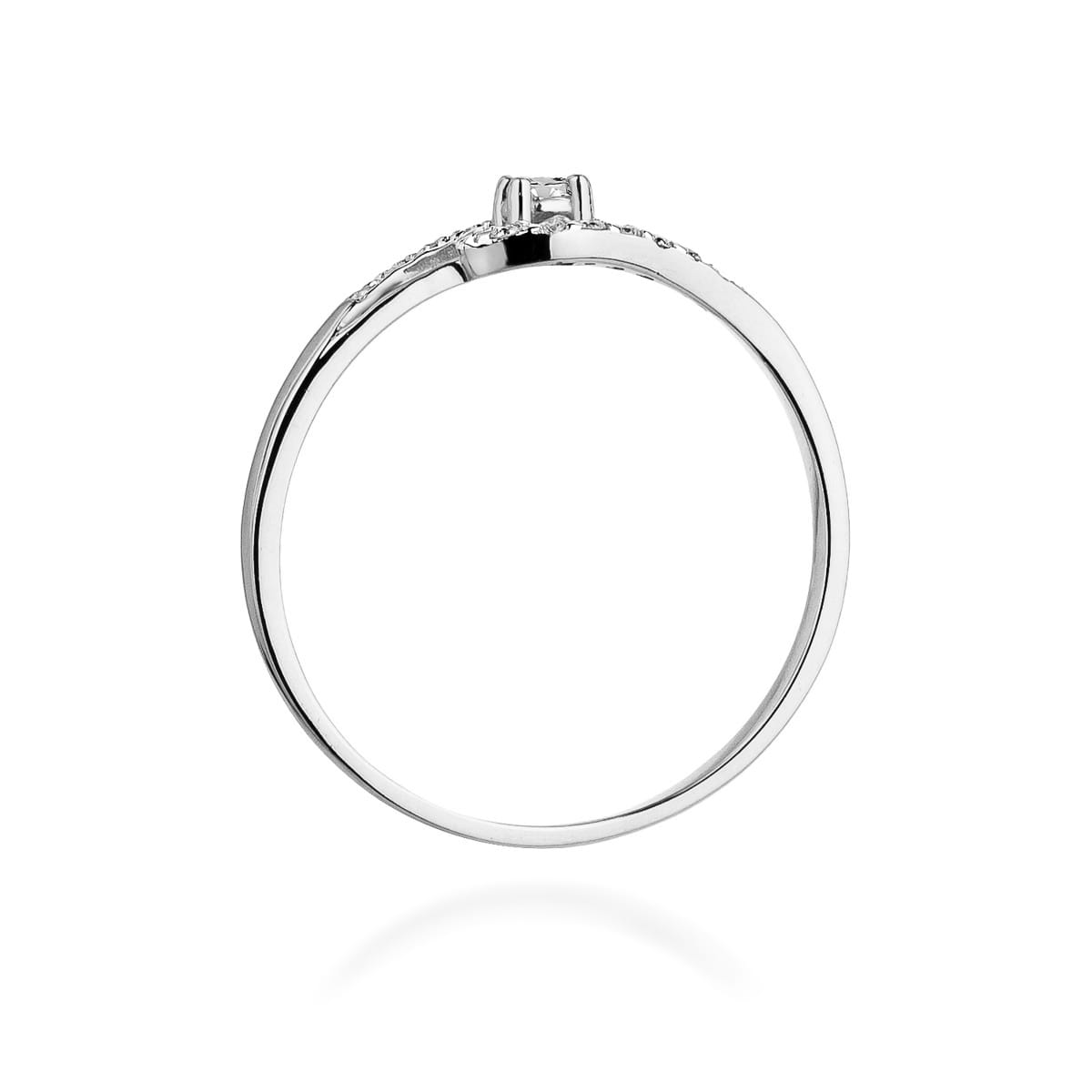 Inel Aur 9K cu Diamante Naturale 0.11 ct