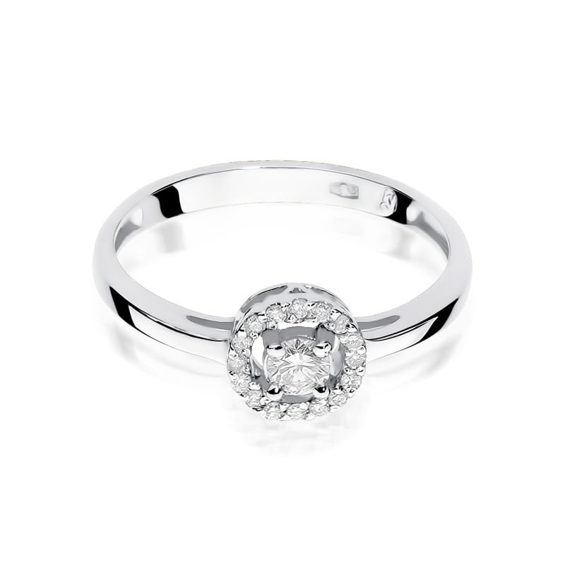 Inel Aur 9K cu Diamante Naturale 0.20 ct