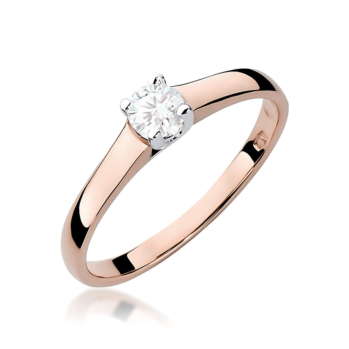 Inel Aur 14K W0239 Diamant Cultivat 0.20ct