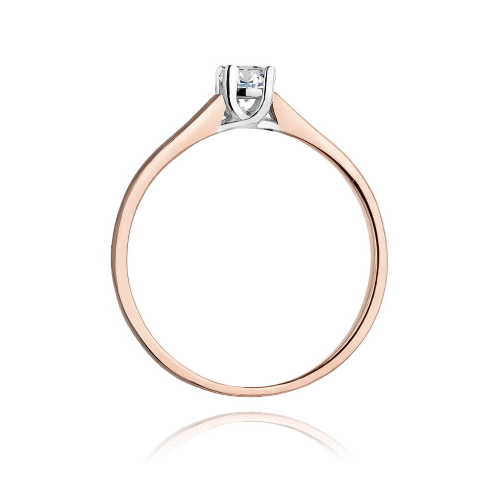 Inel Aur 14K W0239 Diamant Cultivat 0.20ct