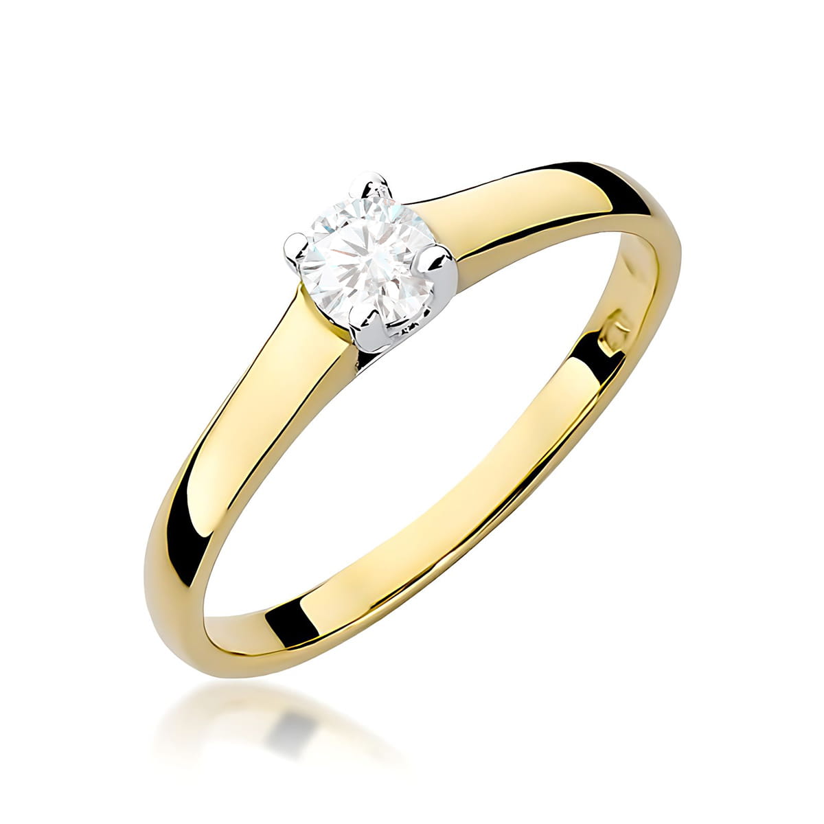 Inel Aur 14K W0239 Diamant Cultivat 0.20ct