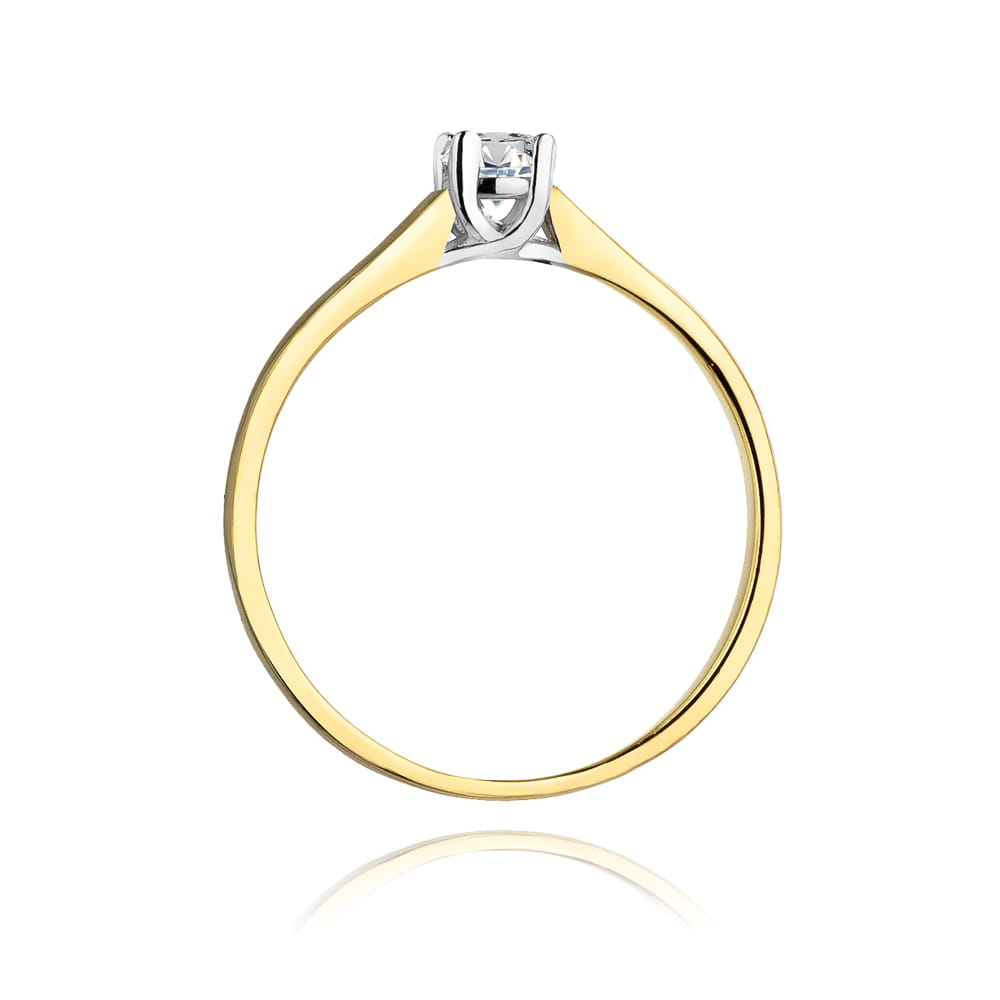 Inel Aur 14K W0239 Diamant Cultivat 0.20ct