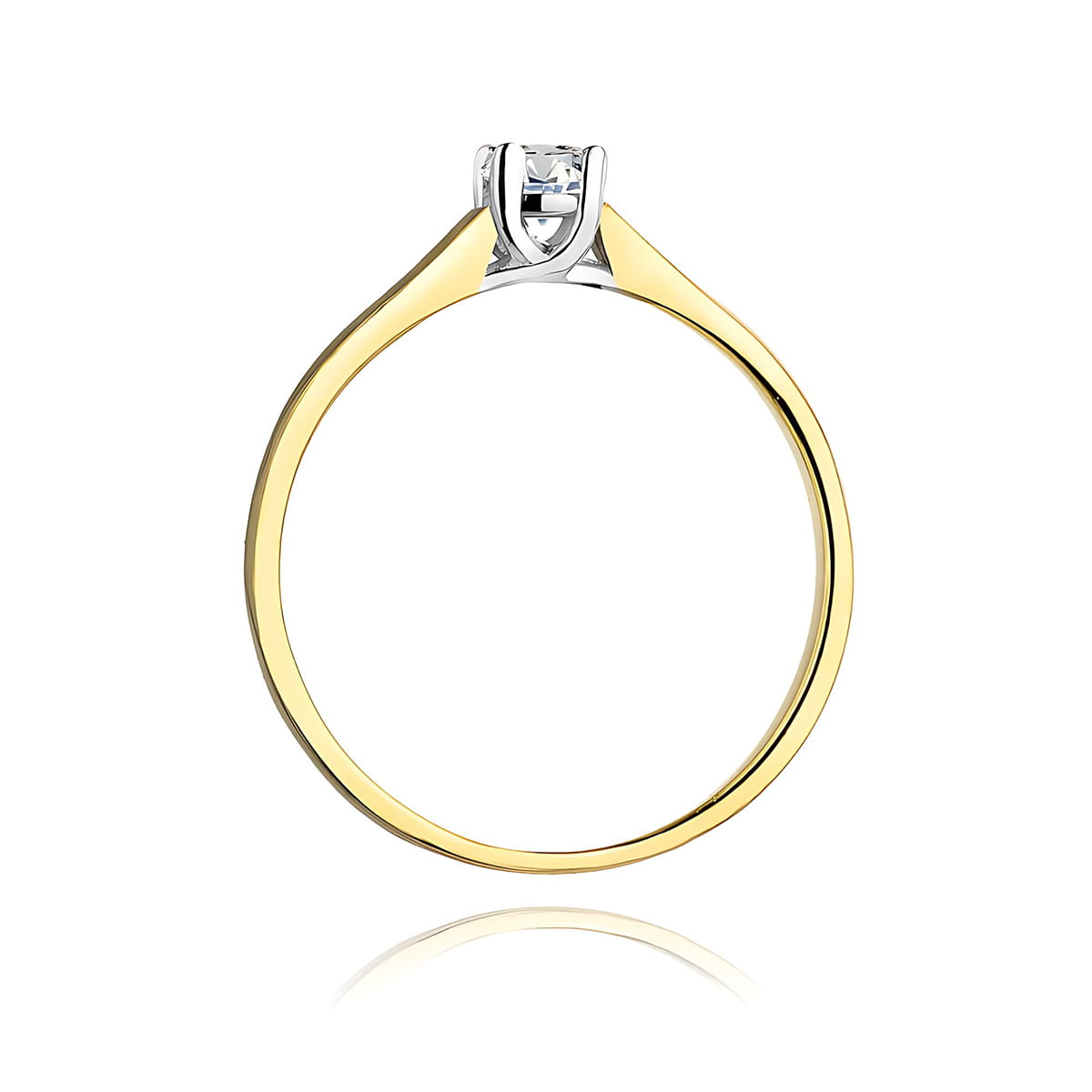 Inel Aur 9K cu Diamant Natural 0.20 ct