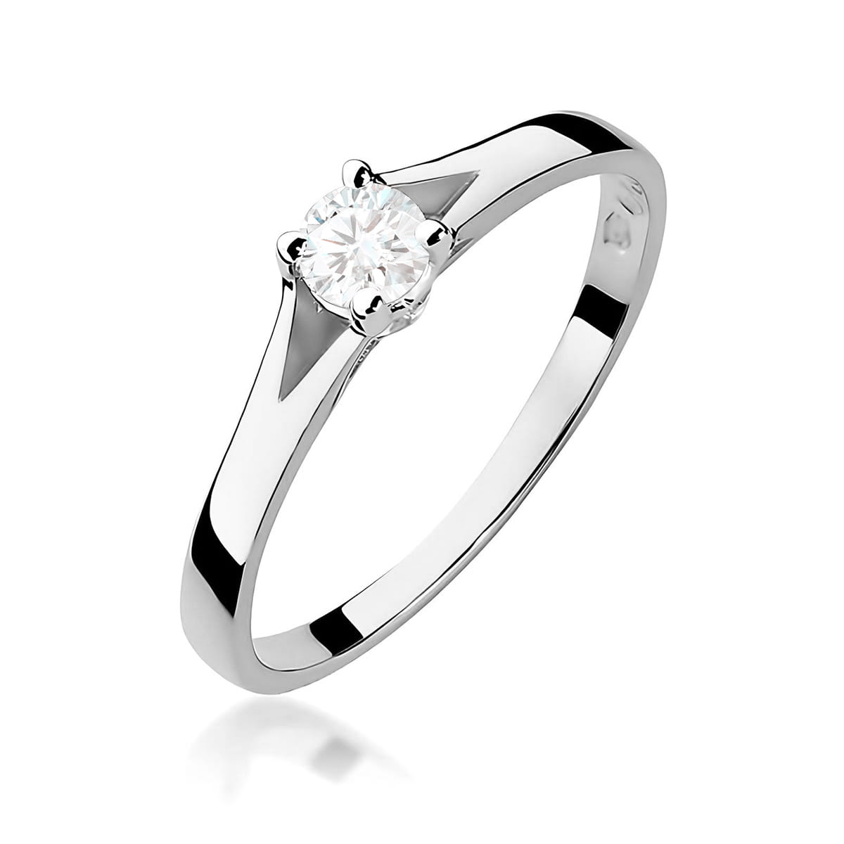 Inel Aur 9K cu Diamant Natural 0.20 ct
