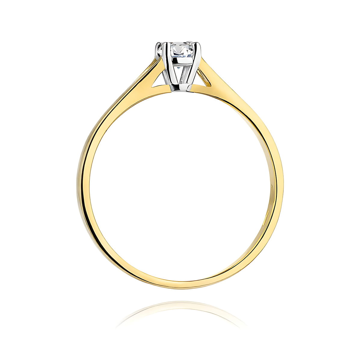 Inel Aur 9K cu Diamant Natural 0.20 ct