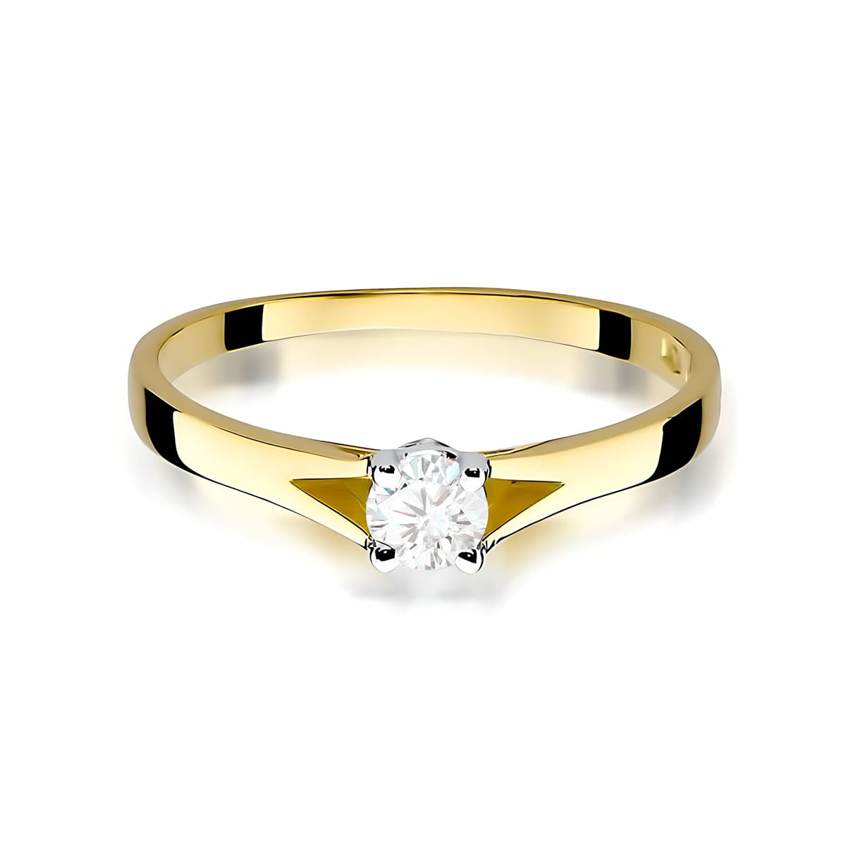 Inel Aur 9K cu Diamant de Laborator 0.20 ct