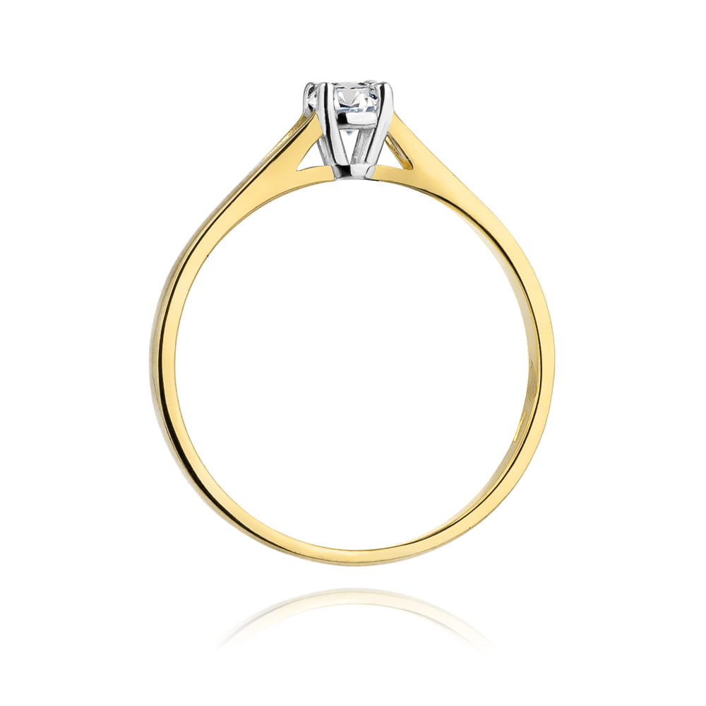 Inel Aur 9K cu Diamant de Laborator 0.20 ct