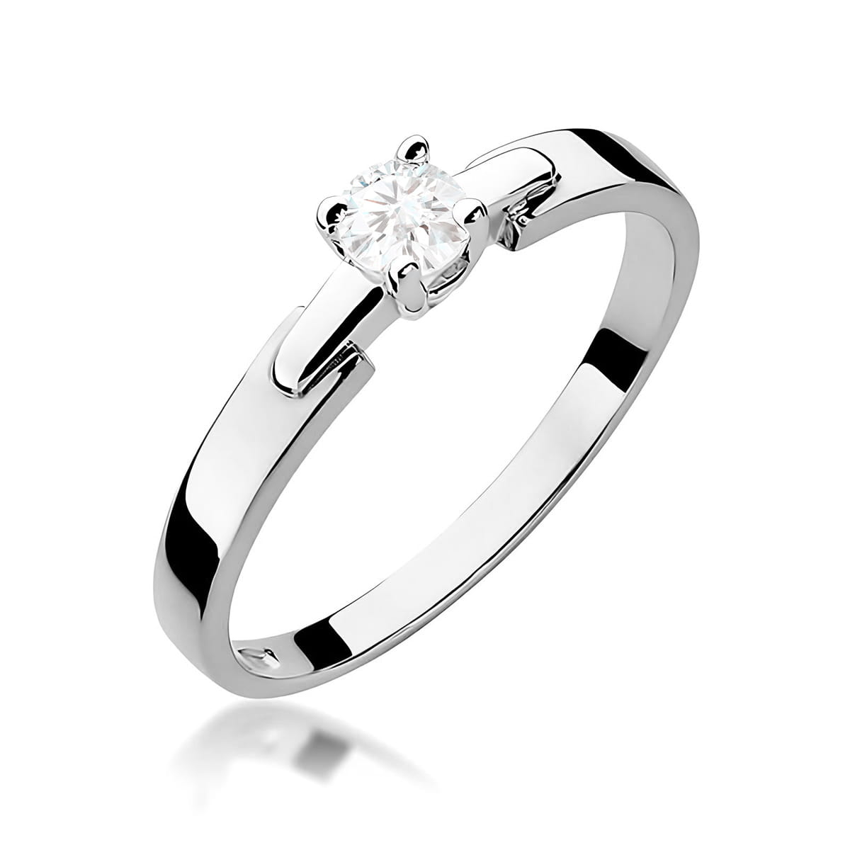 Inel Aur 9K cu Diamant Natural 0.20 ct