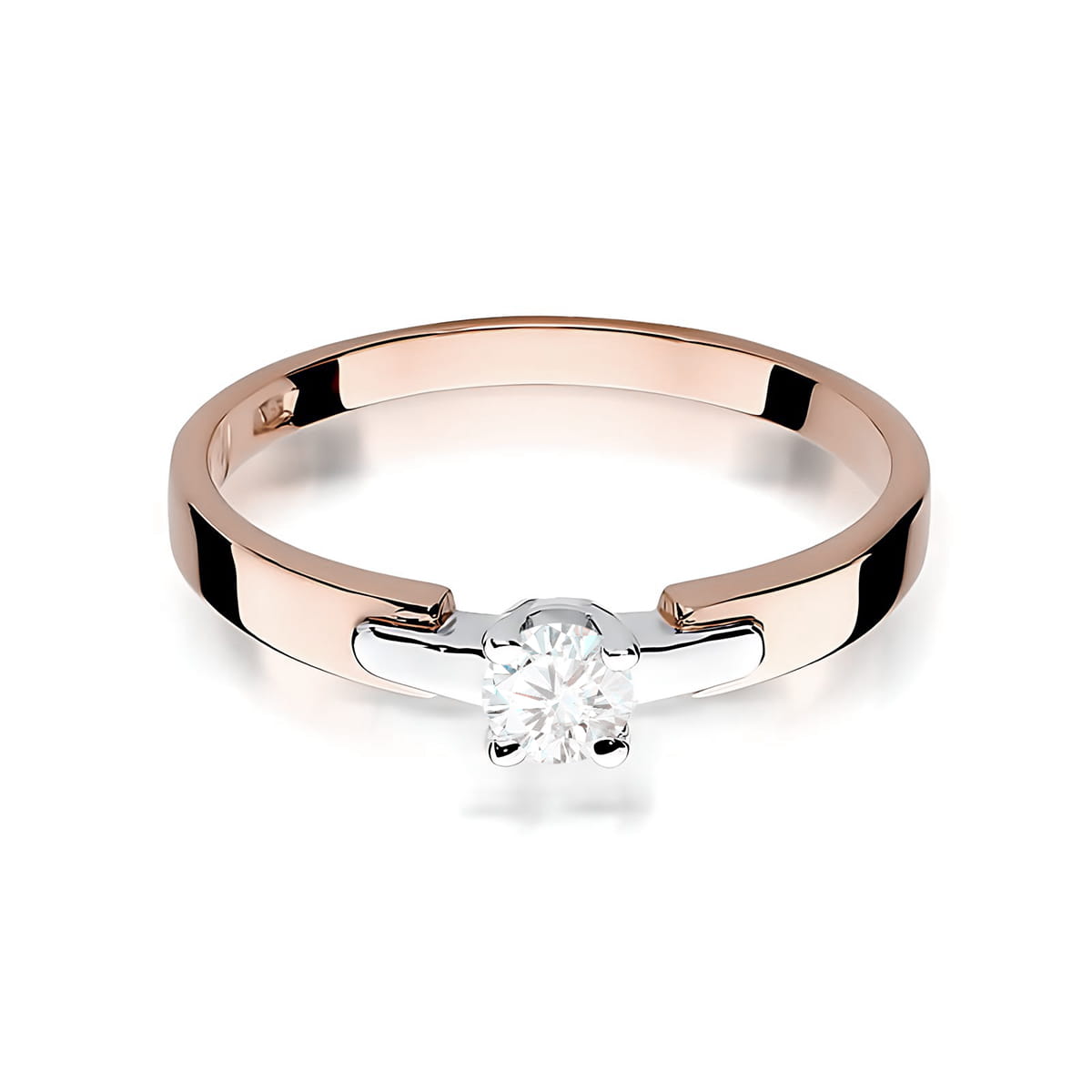 Inel Aur 14K W0241 Diamant Cultivat 0.20ct