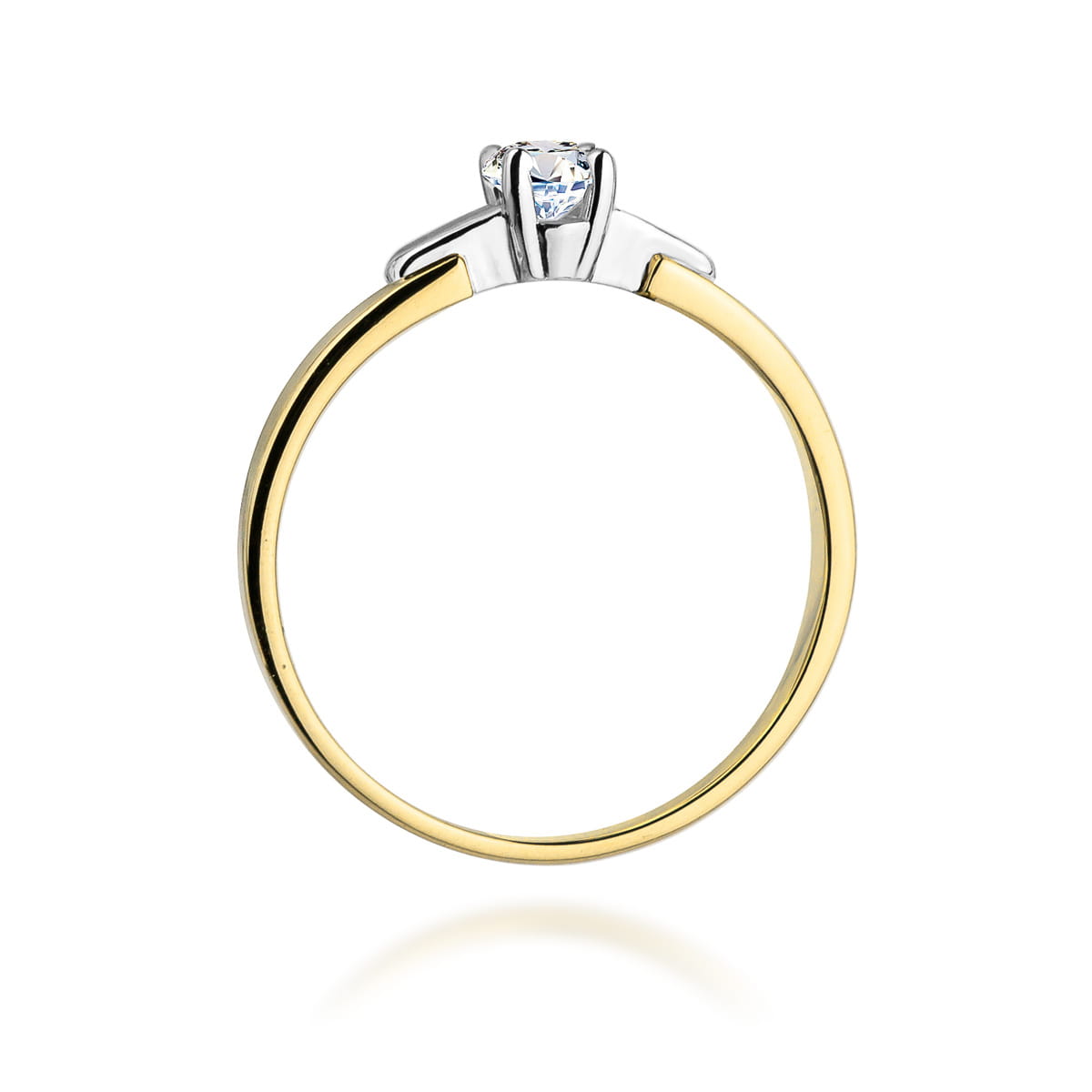 Inel Aur 9K cu Diamant Natural 0.20 ct
