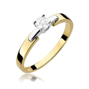 Inel Aur 9K cu Diamant de Laborator 0.20 ct