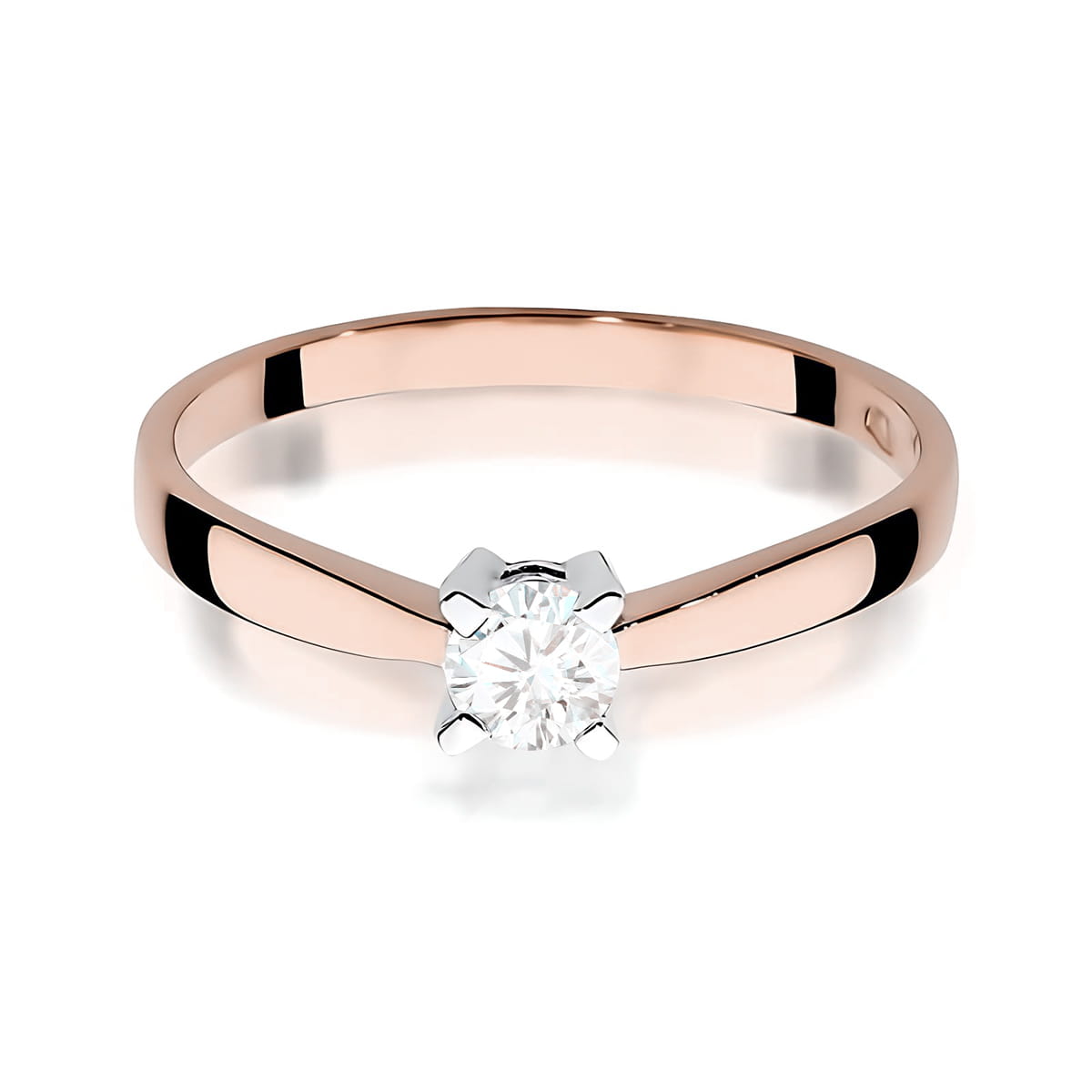 Inel Aur 14K W0242 Diamant Cultivat 0.20ct