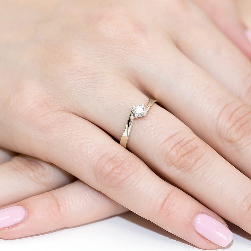 Inel Aur 14K W0243 Diamant Laborator 0.20ct