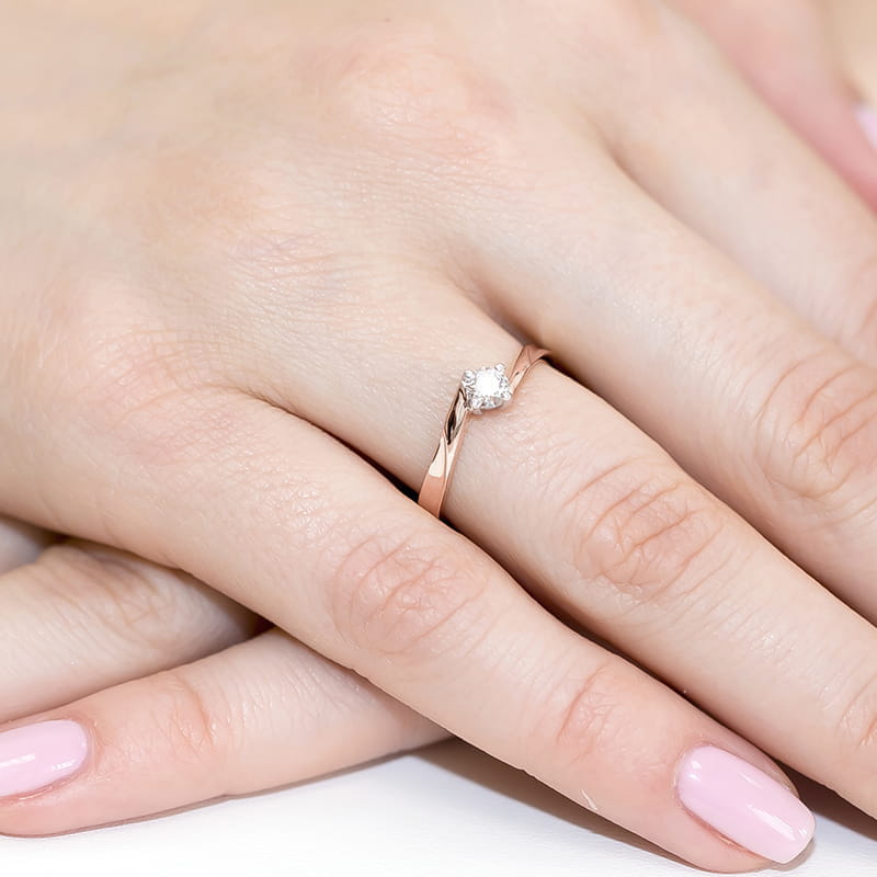 Inel Aur 14K W0243 Diamant Laborator 0.20ct