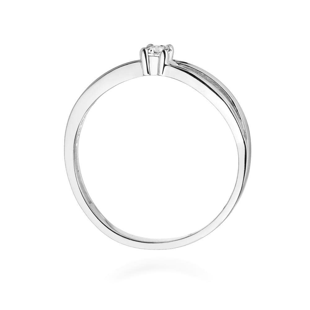 Inel Aur 9K cu Diamant Natural 0.10 ct