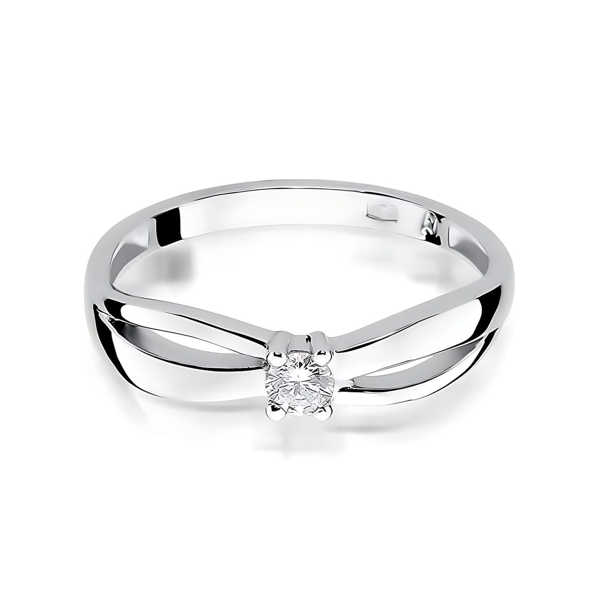 Inel Aur 9K cu Diamant de Laborator 0.10 ct