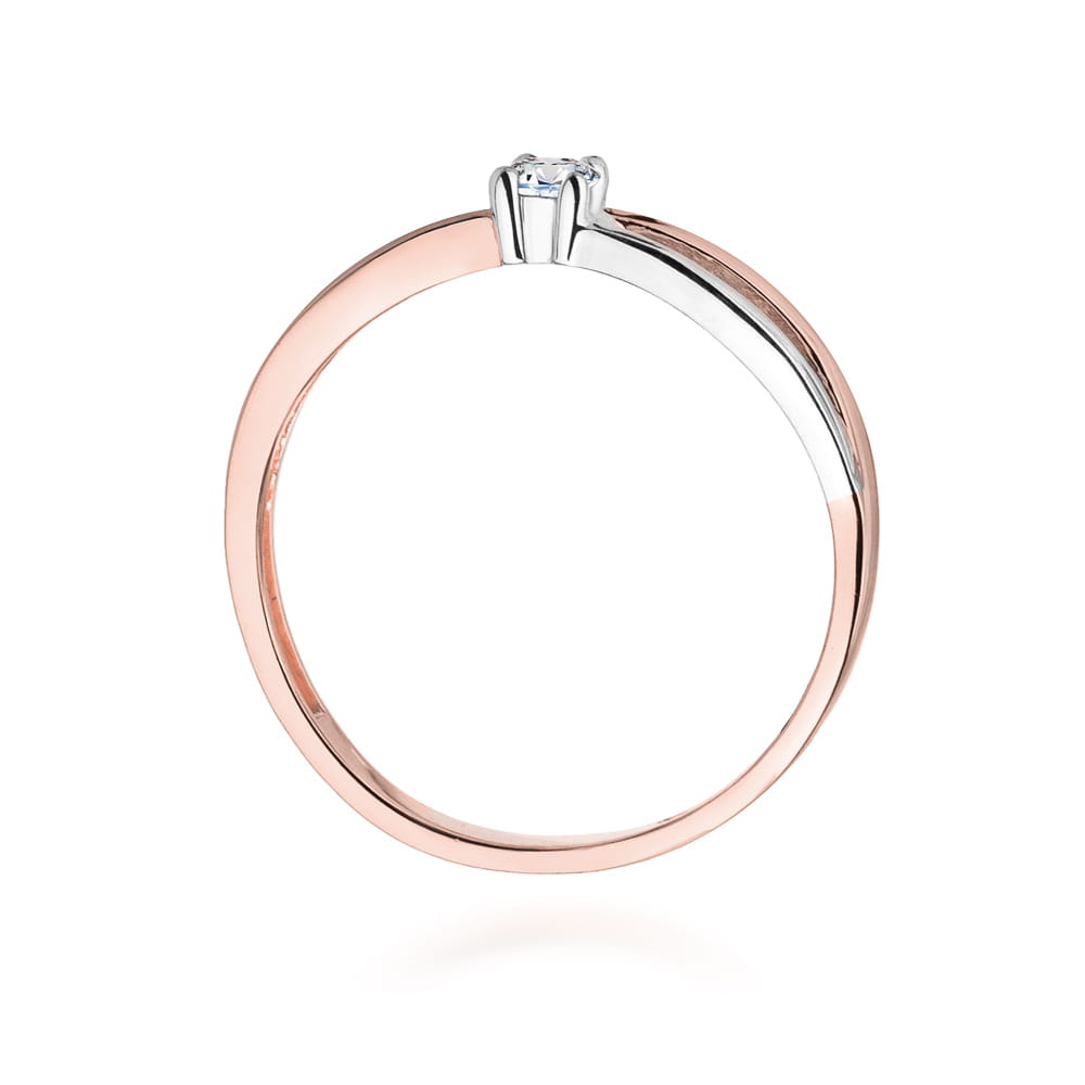 Inel Aur 14K W0248 Diamant Cultivat 0.10ct
