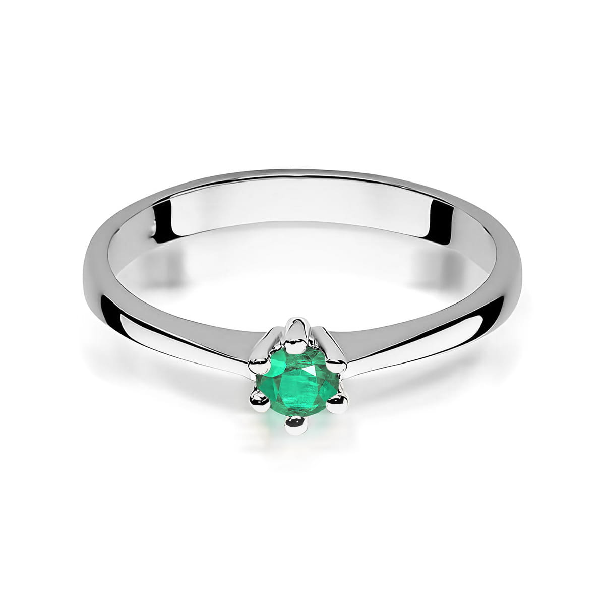 Inel Aur 14K cu Smarald 0.30 ct
