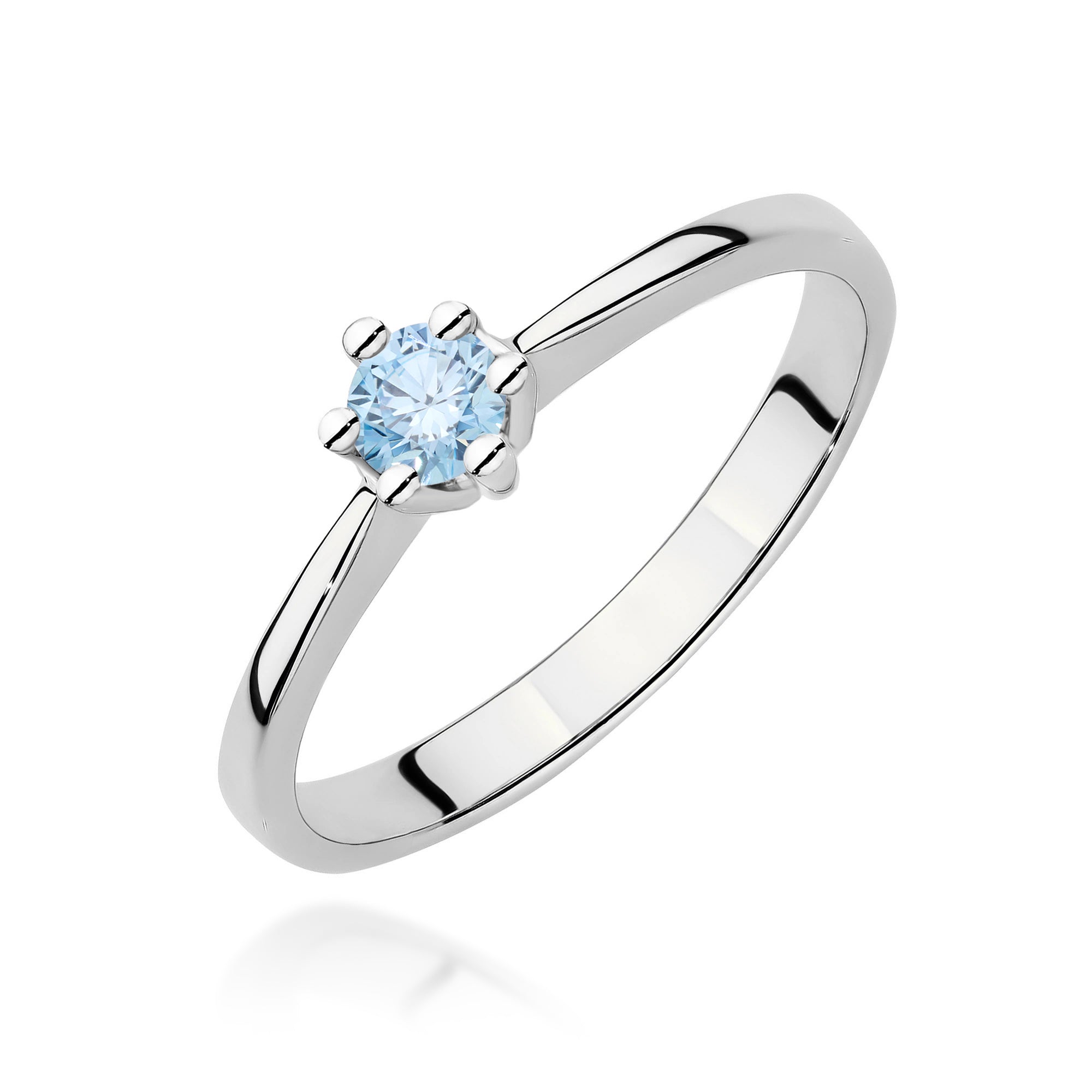 Inel Aur 14K cu Diamant Natural 0.15 ct