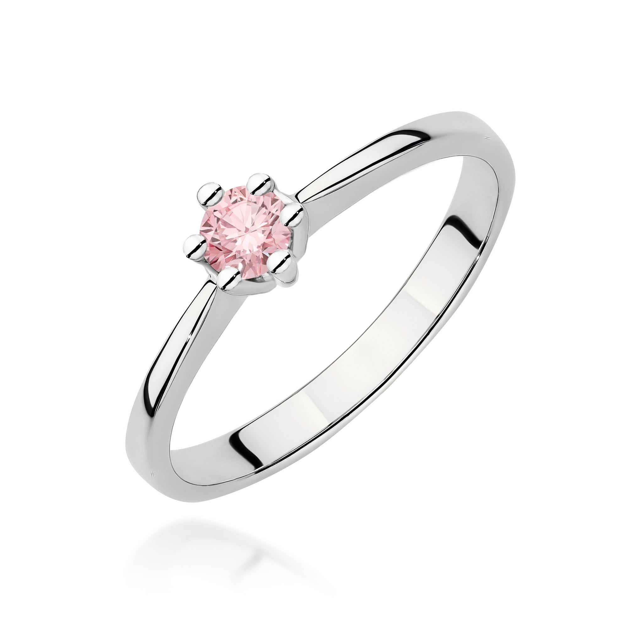 Inel Aur 14K cu Diamant Natural 0.15 ct