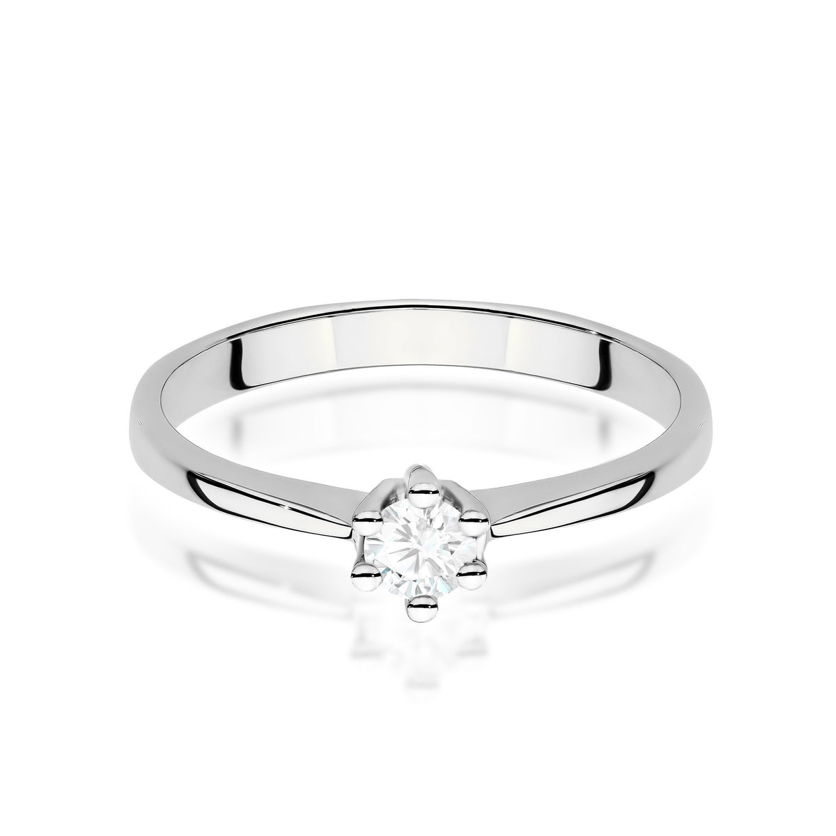 Inel Aur 14K cu Diamant de Laborator 0.20 ct