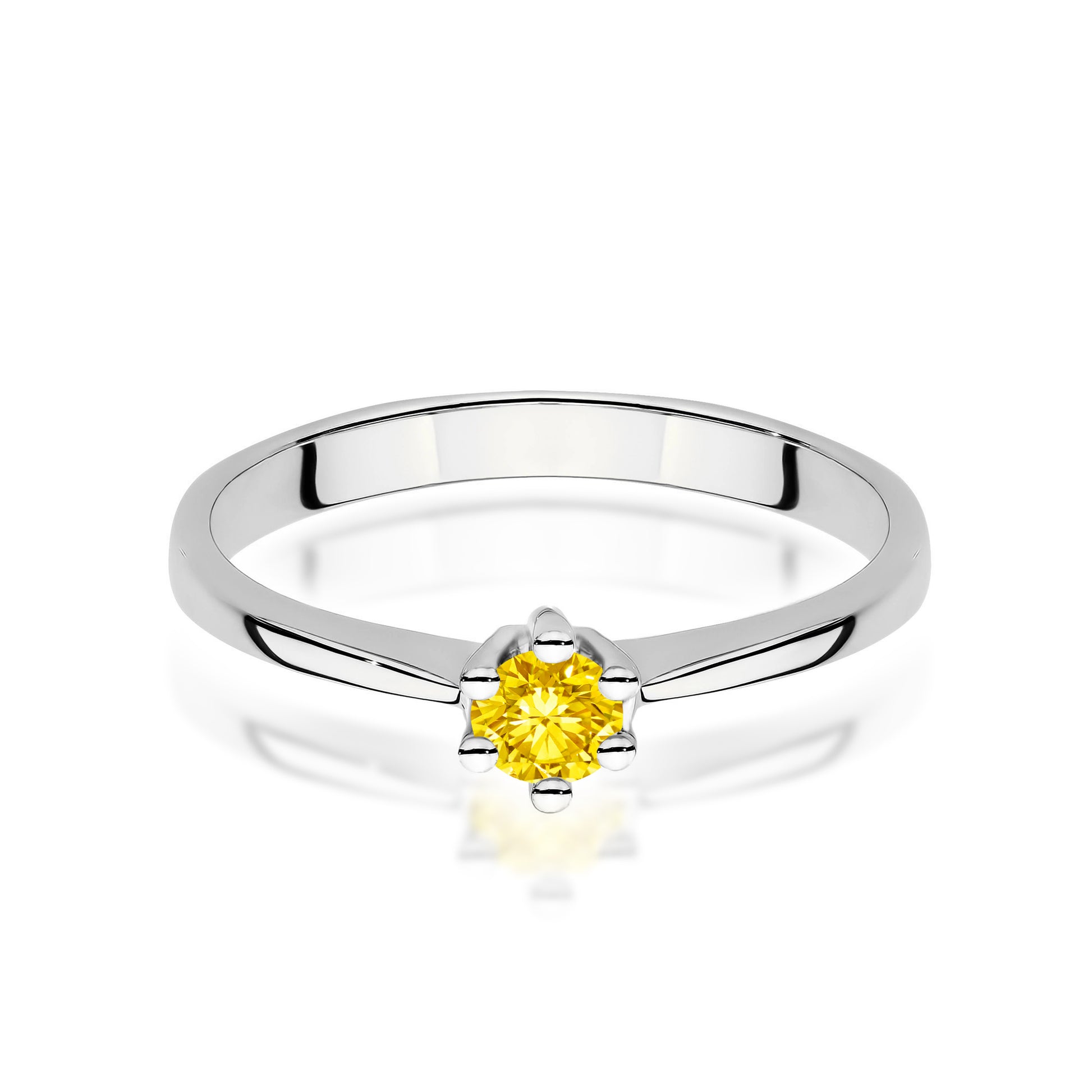 Inel Aur 14K cu Diamant Natural 0.15 ct