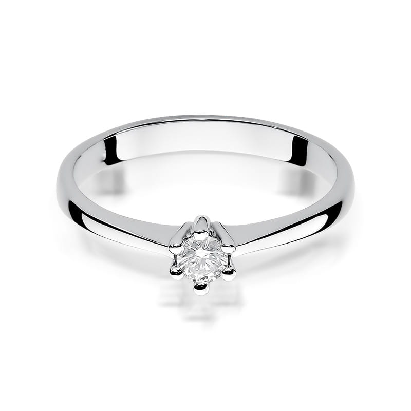 Inel Aur 9K cu Diamant Natural 0.15 ct