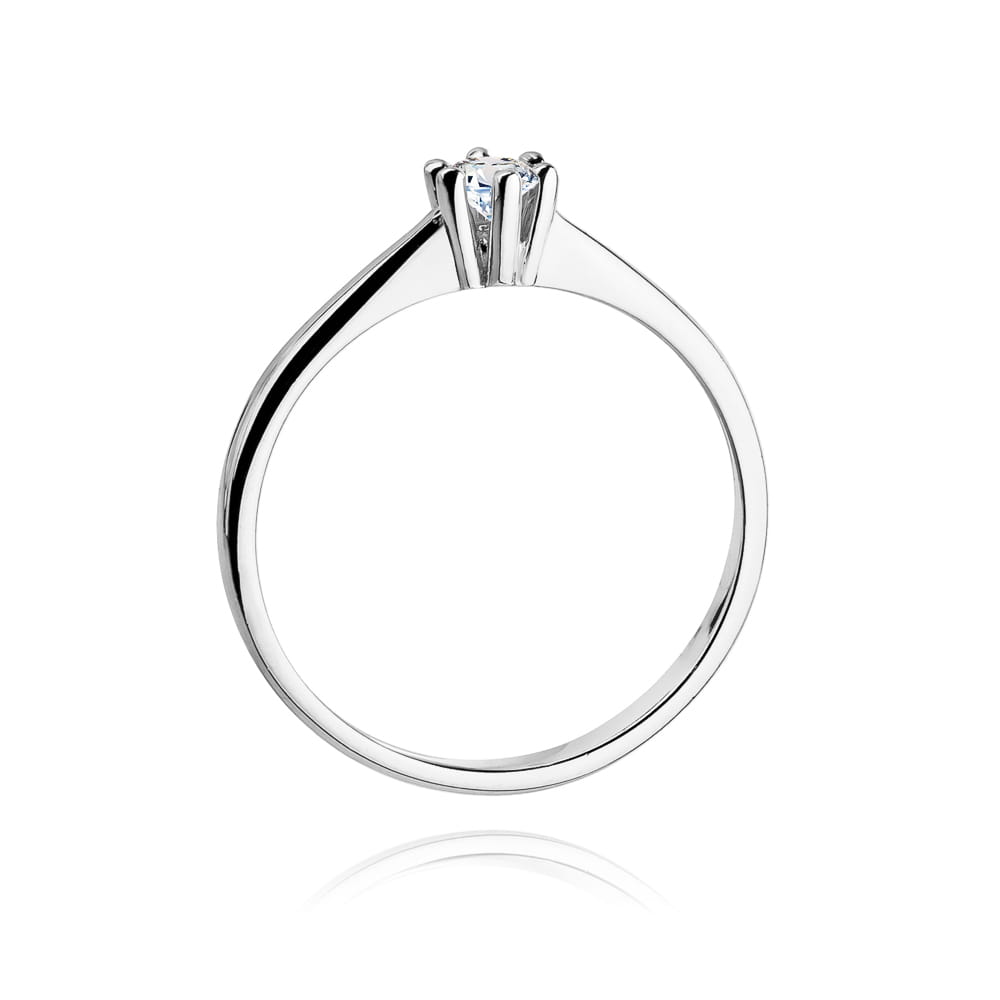 Inel Aur 9K cu Diamant Natural 0.15 ct