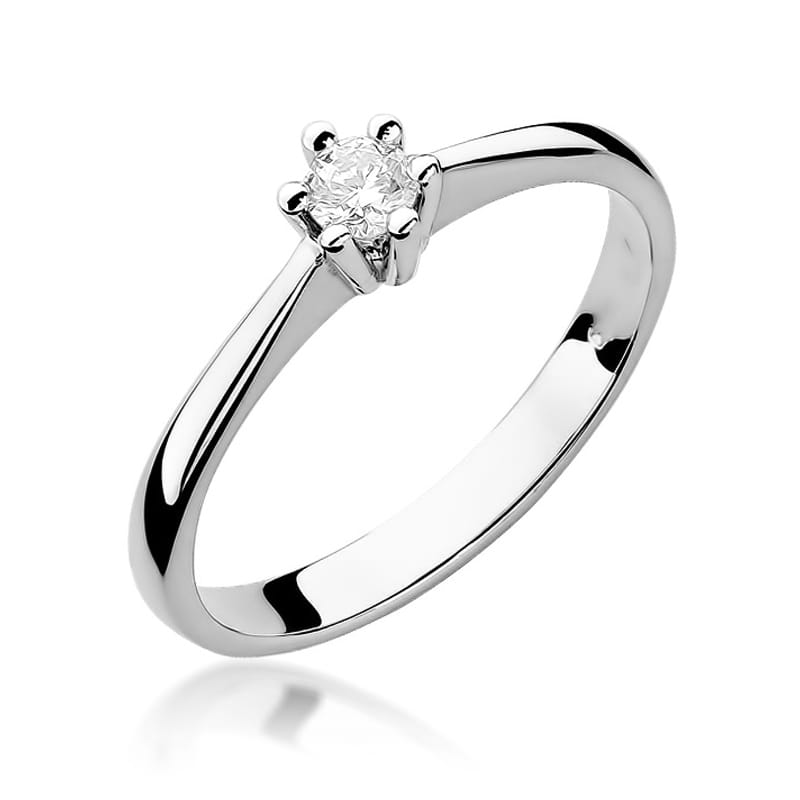 Inel Aur 9K cu Diamant Natural 0.20 ct