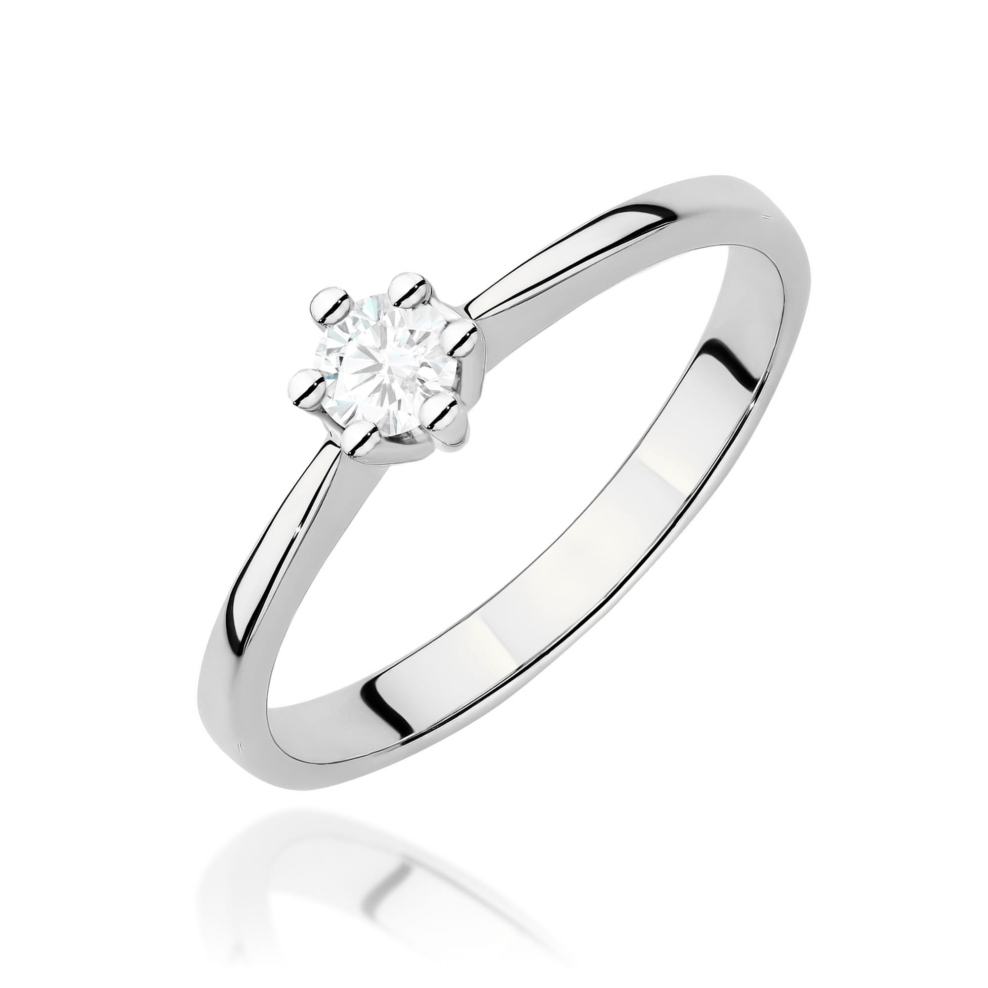 Inel Aur 9K cu Diamant de Laborator 0.15 ct