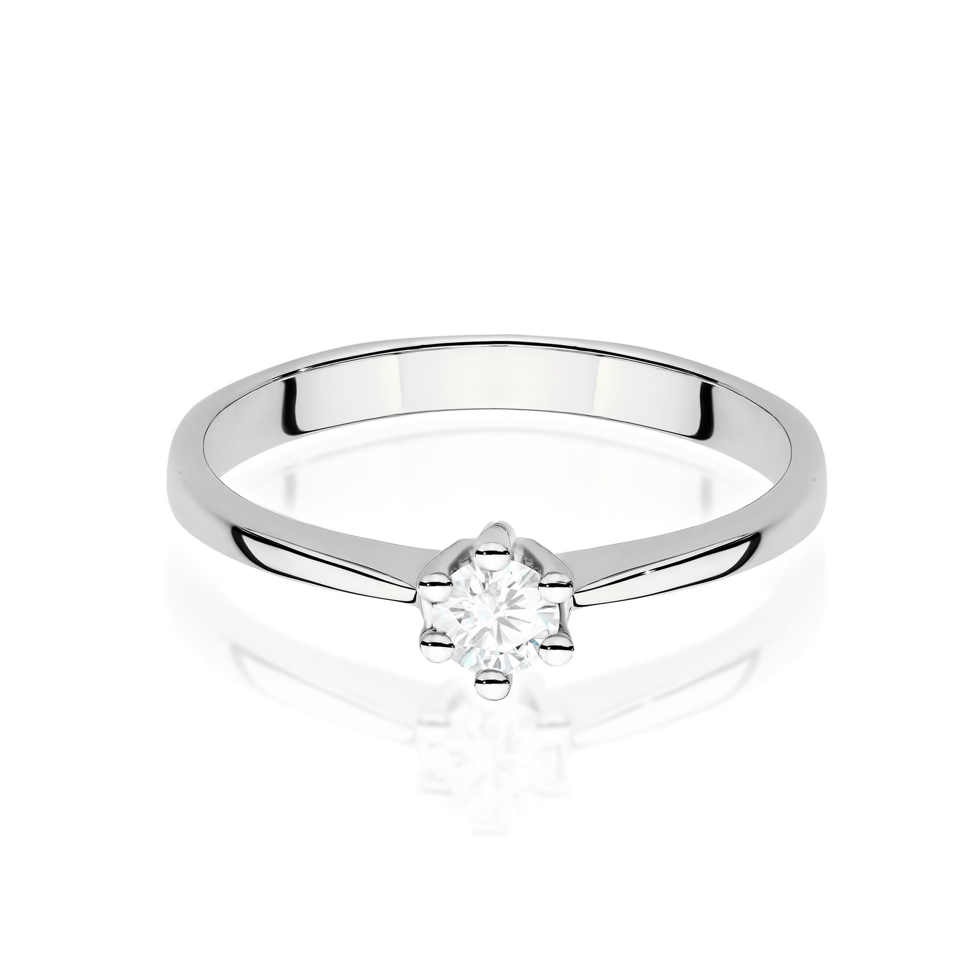 Inel Aur 9K cu Diamant de Laborator 0.15 ct